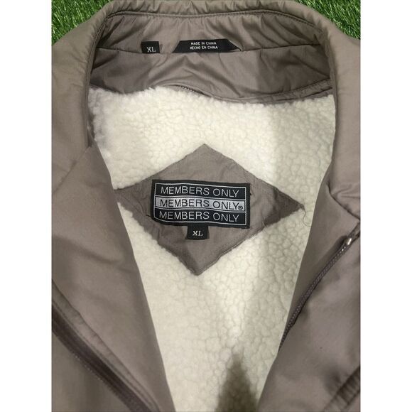 MEMBERS ONLY Jacket XL men Coat fleece Sherpa Lining - Picture 2 of 11